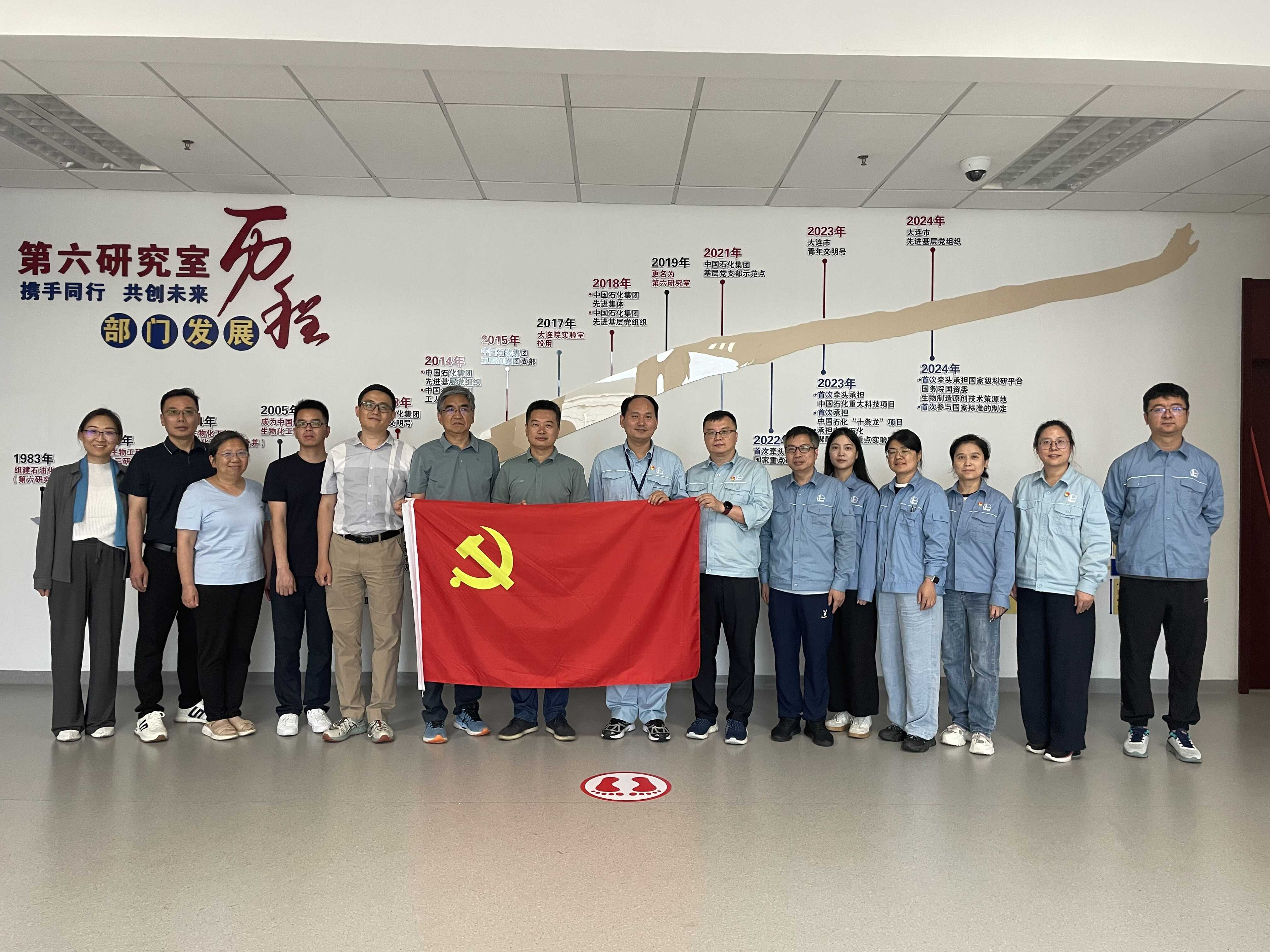 中国科学院微生物研究所工业室一二支部与中石化（大连）石油化工研究院第六研究室开展联学共建交流活动